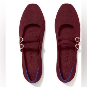 Rothy’s The Double Buckle Mary Jane Cabernet Burgundy Size 8 New MSRP$165